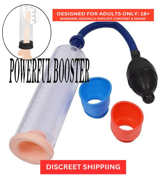 Manual Vacuum Penis Pump for Men with Pressure Gauge | Air Pump