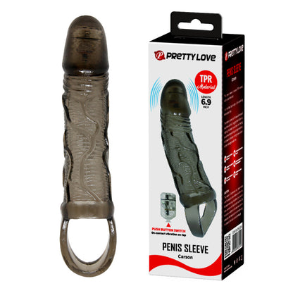 Pretty Love Carson Penis Extension Penis Sleeve Black 13.5cm