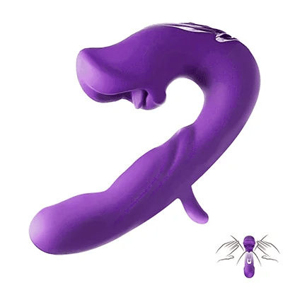 ToyEx Flapping Clit Kissing Vibrator for Women | Tongue Licking Clitoral Stimulator | Waterproof Rechargeable Massager