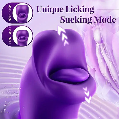 ToyEx Flapping Clit Kissing Vibrator for Women | Tongue Licking Clitoral Stimulator | Waterproof Rechargeable Massager