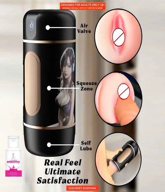 Premium Soft Silicone Male Masturbator Cup – Reusable Pocket Stroker with Realistic Texture for Men