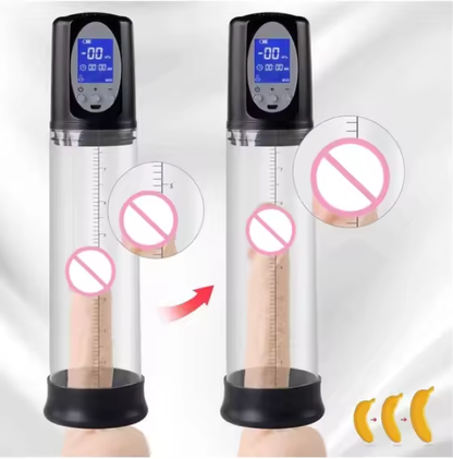LED Display Electric Vacuum Penis Pump for Men – USB Rechargeable | Adjustable Vacuum Pressure