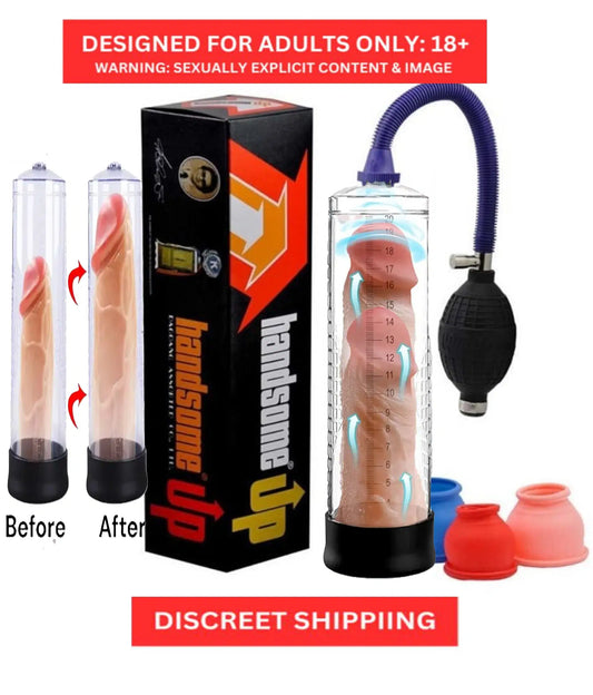 Manual Vacuum Penis Pump for Men with Pressure Gauge | Air Pump