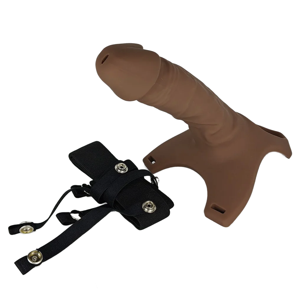 Premium Silicone Belt Hollow Condom
