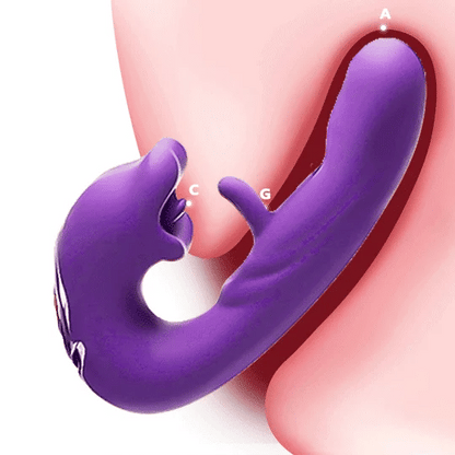 ToyEx Flapping Clit Kissing Vibrator for Women | Tongue Licking Clitoral Stimulator | Waterproof Rechargeable Massager