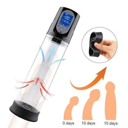 LED Display Electric Vacuum Penis Pump for Men – USB Rechargeable | Adjustable Vacuum Pressure