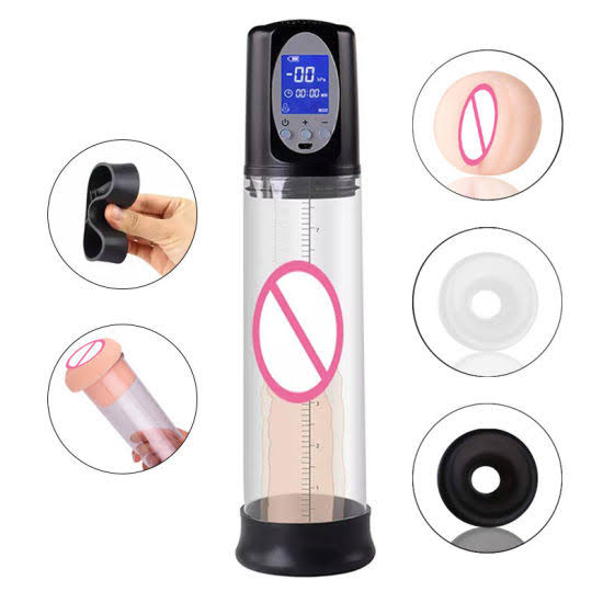 LED Display Electric Vacuum Penis Pump for Men – USB Rechargeable | Adjustable Vacuum Pressure