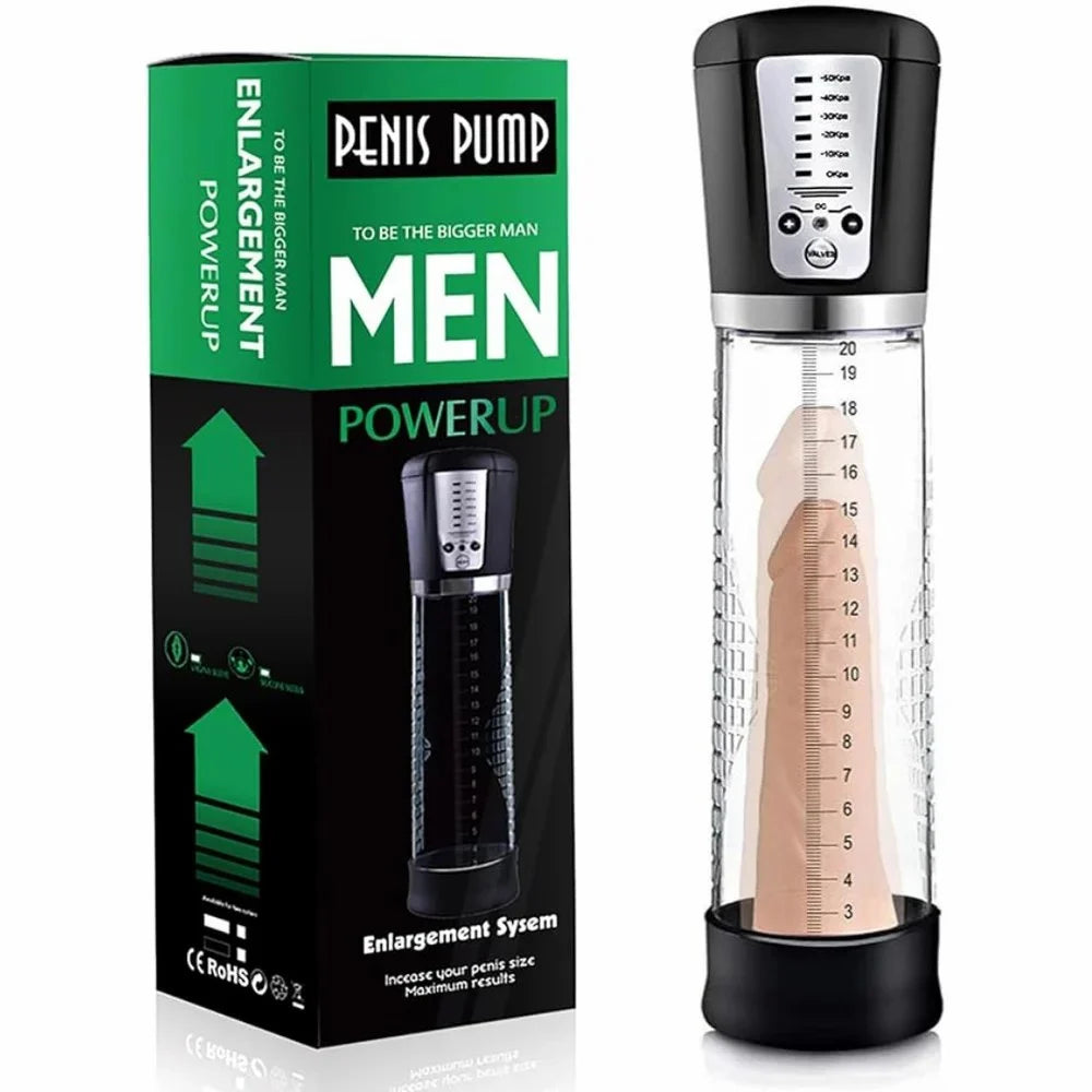 Electric Vacuum Penis Pump for Men – USB Rechargeable Automatic Pump | 6 Suction Levels